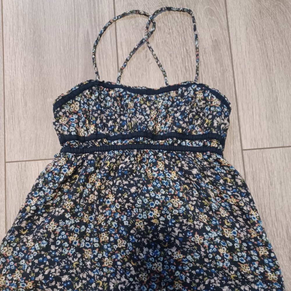 Abercrombie girls flower tank top